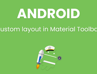 Use custom layout in Material Toolbar Android
