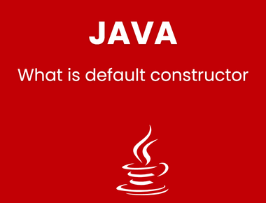 What is default constructor in JAVA