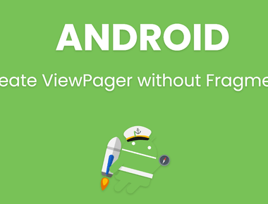 Create ViewPager without Fragment Android