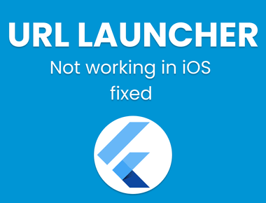 Flutter URL Launcher not working on IOS