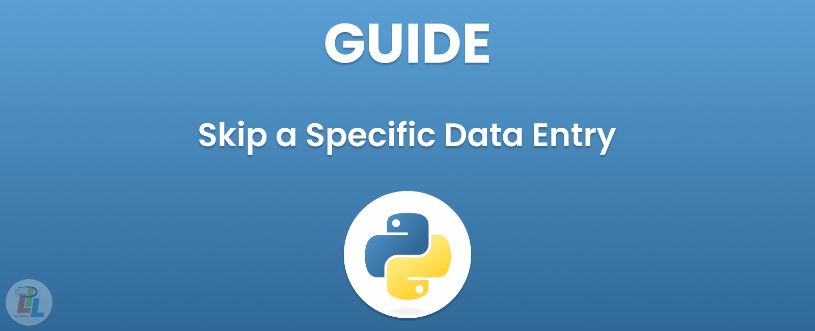 How to Skip a Specific Data Entry in Python