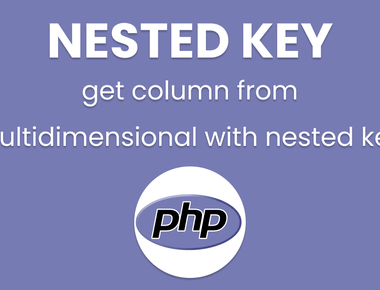 How to get column from a multidimensional with nested key in PHP