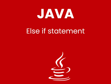 Else if statement in Java