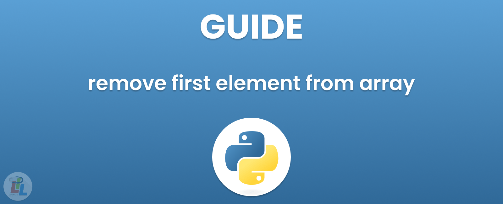 How to remove first element from array in python