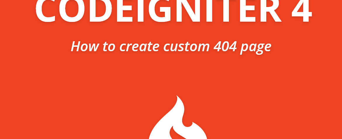 How to create custom 404 page in Codeigniter 4